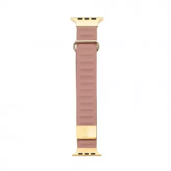 Connect Watch 42/44/45mm magnetický slučkový remienok z prémiovej syntetickej kože ružový