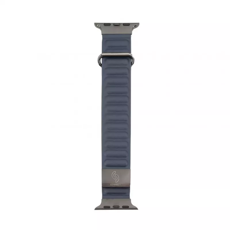 Connect Watch 42/44/45mm magnetický slučkový remienok z prémiovej PU kože indigo modrý