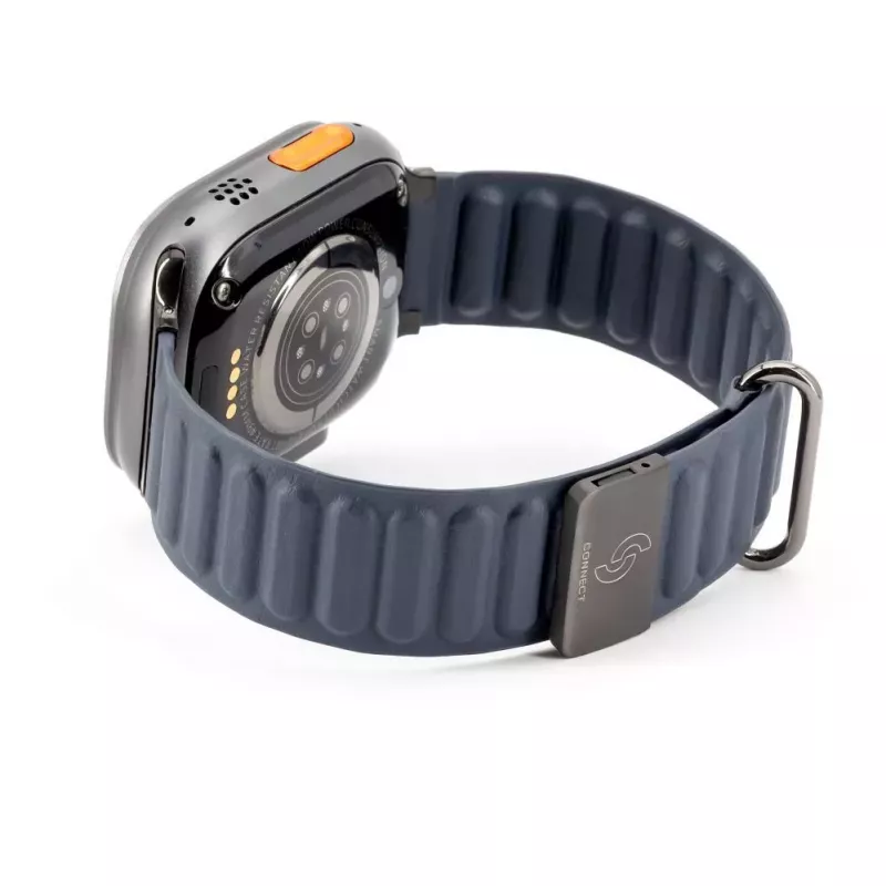 Connect Watch 42/44/45mm magnetický slučkový remienok z prémiovej PU kože indigo modrý