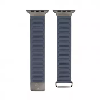 Connect Watch 42/44/45mm magnetický slučkový remienok z prémiovej PU kože indigo modrý