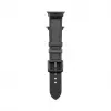 Connect Watch 38/40/41mm silikónovo-kožený remienok na hodinky (132mm M/L) čierna