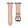 Connect Watch 38/40/41mm silikónovo-kožený remienok (132mm M/L) Pink Sand