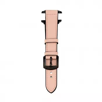 Connect Watch 42/44/45mm silikónovo-kožený remienok (132mm M/L) pink sand