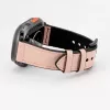 Connect Watch 42/44/45mm silikónovo-kožený remienok (132mm M/L) pink sand