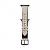 Connect Watch 42/44/45mm silikónovo-kožený remienok (132mm M/L) biely