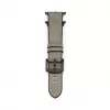 Connect Watch 42/44/45mm silikónovo-kožený remienok (132mm M/L) strieborný