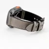 Connect Watch 42/44/45mm silikónovo-kožený remienok (132mm M/L) strieborný