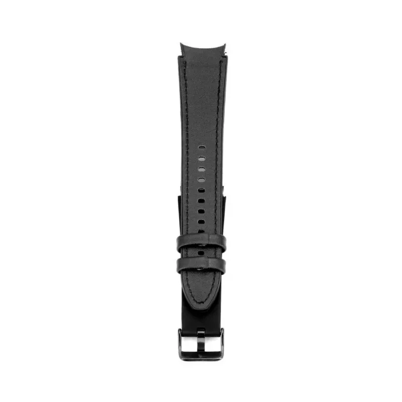 Connect 20mm silikónovo-kožený remienok (130mm M/L) čierny