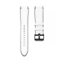 Connect 20mm silikónovo-kožený remienok (130mm M/L) biely