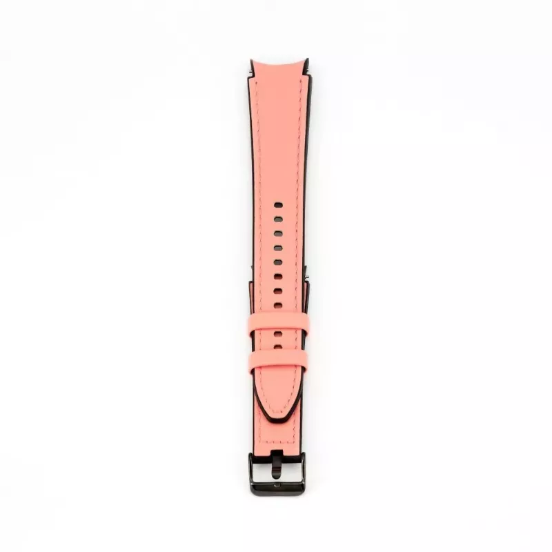 Connect 20mm silikónovo-kožený remienok (130mm M/L) ružový