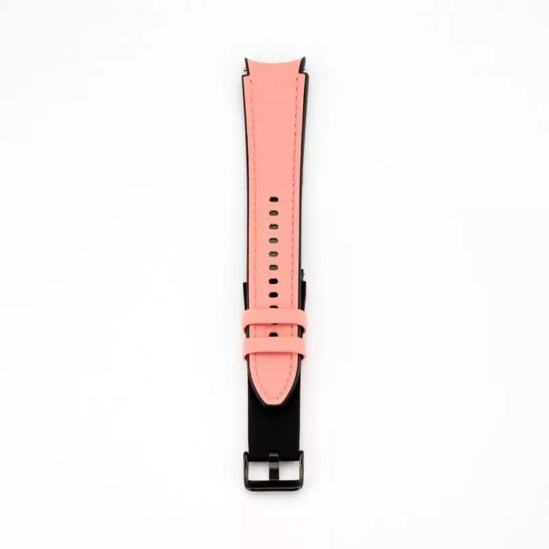 Connect 20mm silikónovo-kožený remienok (130mm M/L) ružový
