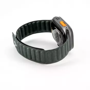 Connect Watch 38/40/41mm magnetický remienok z jemného tkaného twillu zelený