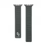 Connect Watch 38/40/41mm magnetický remienok z jemného tkaného twillu zelený