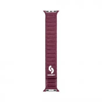 Connect Watch 38/40/41mm magnetický remienok z jemného tkaného twillu plum