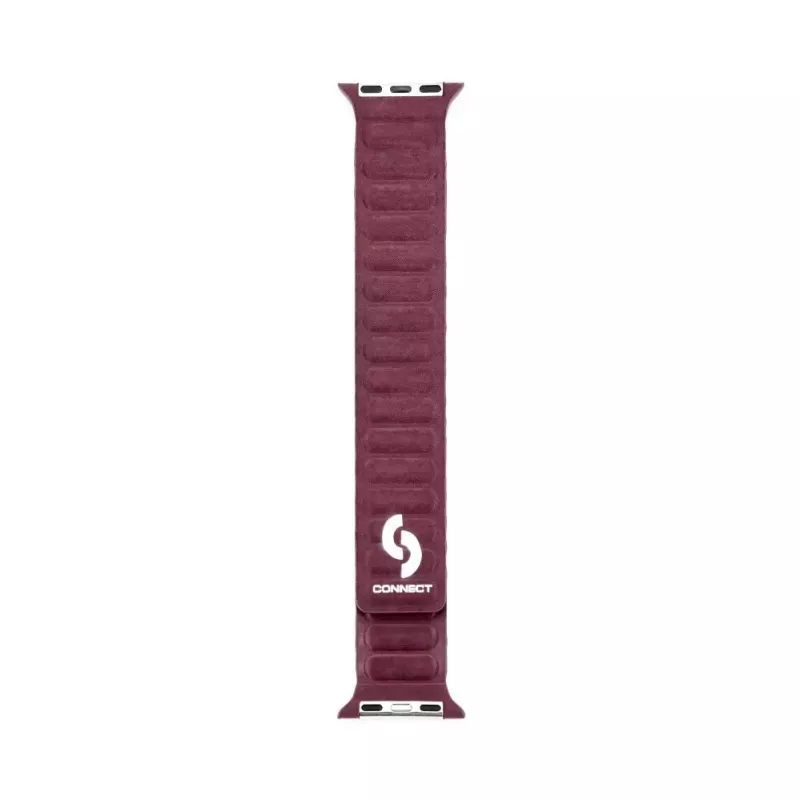 Connect Watch 38/40/41mm magnetický remienok z jemného tkaného twillu plum