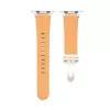 Connect Watch 38/40/41mm kožený remienok Single Loop Buckle ružovo-červený