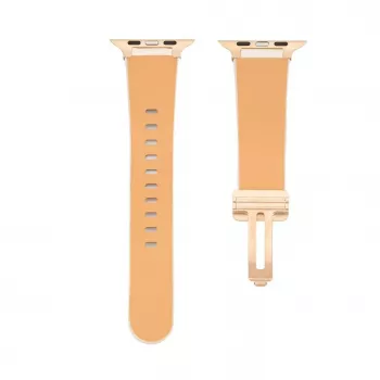 Connect Watch 42/44/45mm kožený remienok Single Loop Buckle biely