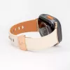 Connect Watch 42/44/45mm kožený remienok Single Loop Buckle biely