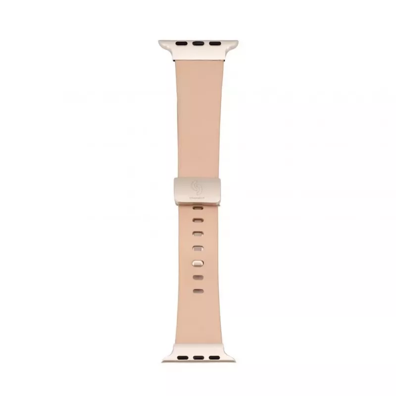 Connect Watch 42/44/45mm kožený remienok Single Loop Buckle ružovo-červený