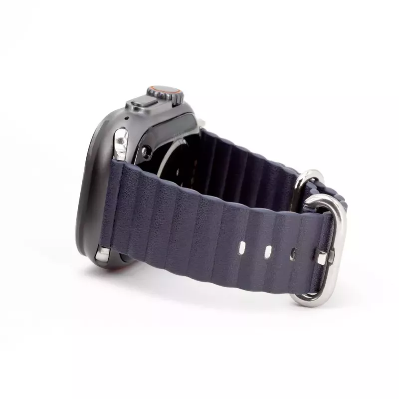 Connect Watch 38/40/41mm Marine kožený remienok námornícka modrý
