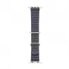Connect Watch 42/44/45mm Marine kožený remienok námornícka modrý