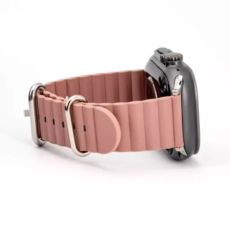 Connect Watch 42/44/45mm Marine kožený remienok dymová fialový