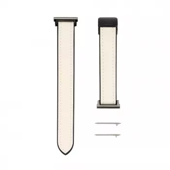 Connect 22mm silikónovo-kožený remienok s magnetickým zapínaním biely