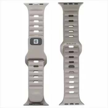 Evelatus Watch 42/44/45 Sport Silicone Loop svetlosivá