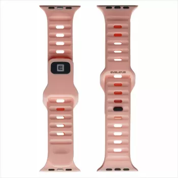 Evelatus Apple Watch 38/40/41mm Sport Silicone Loop svetloružová