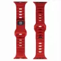 EVELATUS Apple Watch 42/44/45 Sport Silicone Loop tmavá čerešňa