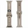 Evelatus Watch 38/40/41 Sport Silicone Loop béžová sivá