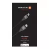 Evelatus USB-C na Lightning kábel 2,0M 60W (MFI09) hliníkové puzdro pletený biela