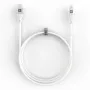 Evelatus USB-C na Lightning kábel 2,0M 60W (MFI09) hliníkové puzdro pletený biela