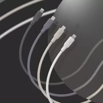 Evelatus USB-C na Lightning silikónový kábel 1,2m (MFI10CL) 60W / 20V 3A čierny