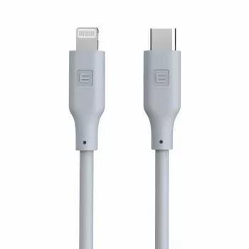 Evelatus USB-C na Lightning silikónový kábel 1,2m (MFI10CL) 60W / 20V 3A biely