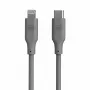 Evelatus USB-C na Lightning silikónový kábel 1,2M (MFI10CL) 60W / 20V3A sivý