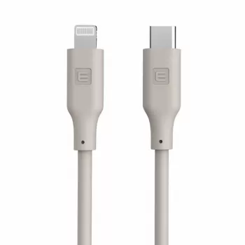 Evelatus USB-C na Lightning silikónový kábel 1,2m (MFI10CL) 60W / 20V 3A teplá sivý