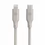 Evelatus USB-C na Lightning silikónový kábel 1,2m (MFI10CL) 60W / 20V 3A teplá sivý