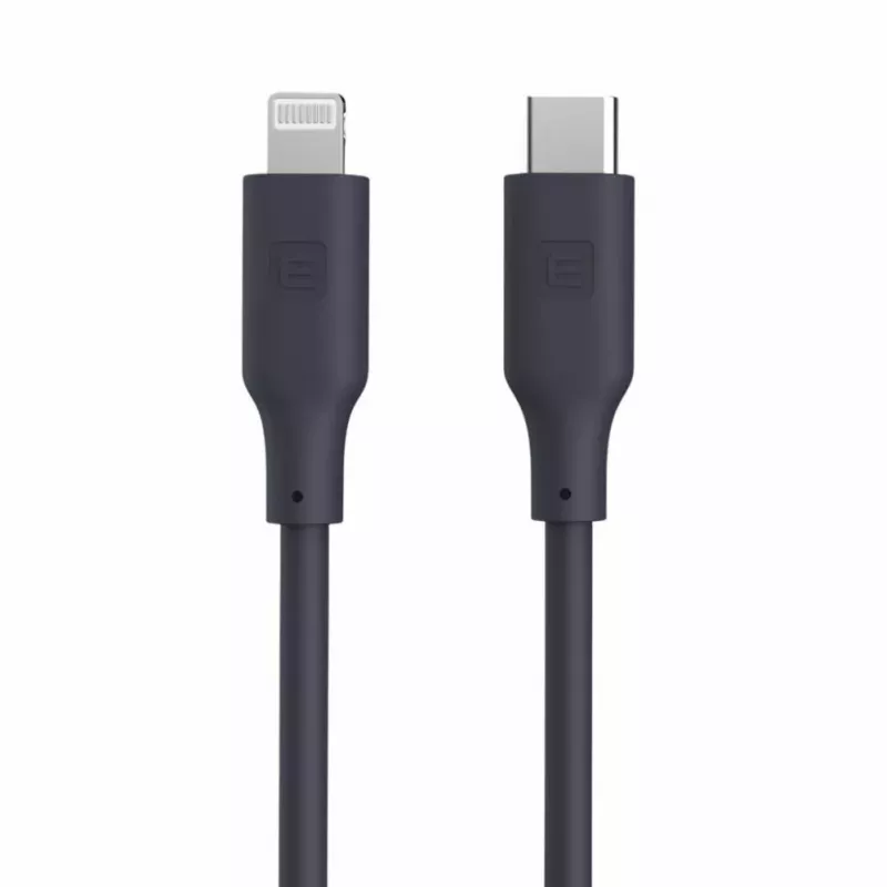 Evelatus USB-C na Lightning silikónový kábel 1,2m (MFI10CL) 60W / 20V 3A modrý