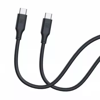 Evelatus USB-C na USB-C silikónový kábel 1,2 m 60 W / 20 V 3 A čierny
