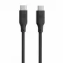 Evelatus USB-C na USB-C silikónový kábel 1,2 m 60 W / 20 V 3 A čierny