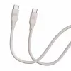 Evelatus USB-C na USB-C silikónový kábel 1,2m 60W / 20V 3A teplá sivý