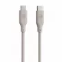 Evelatus USB-C na USB-C silikónový kábel 1,2m 60W / 20V 3A teplá sivý