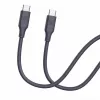 Evelatus USB-C na USB-C silikónový kábel 1,2m 60W 20V/3A modrý