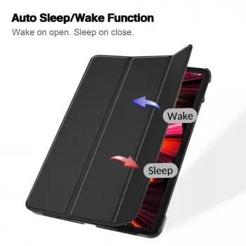 iLike iPad Air 4 10.9 Tri-Fold Eco-Leather Stand puzdro čierna