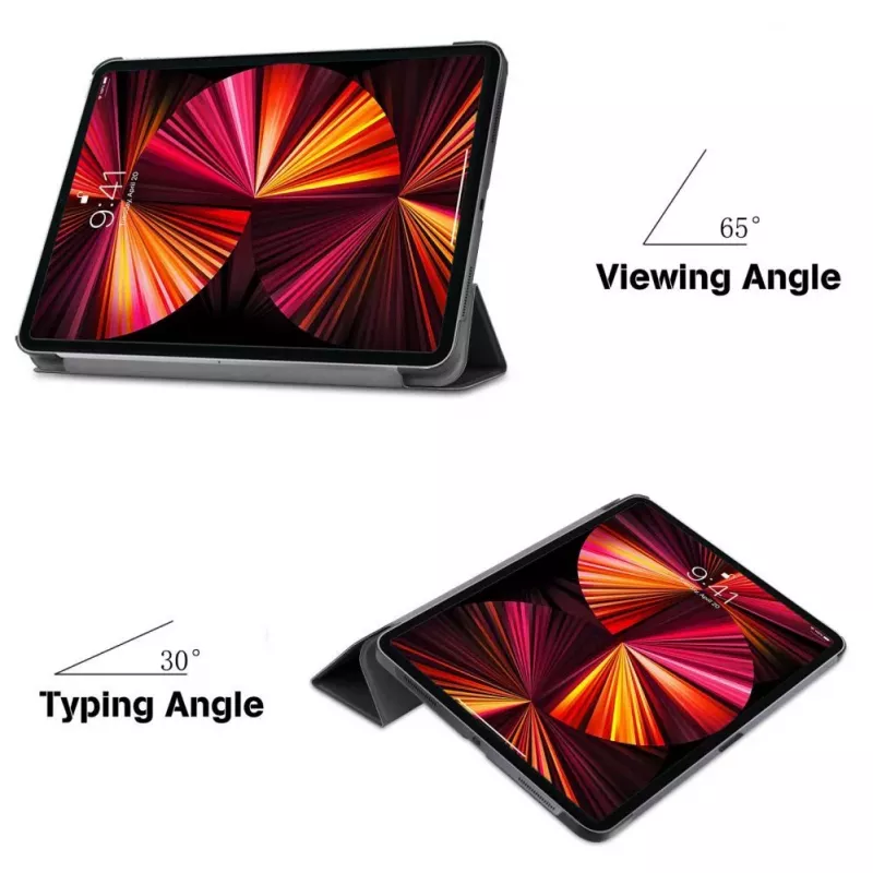 iLike Redmi Pad 10.6 Tri-Fold Eco-Leather Stand Case čierna