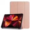iLike iPad 10.2 Tri-Fold Eco-Leather Stand Case ružové zlato