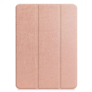 iLike Galaxy Tab S9 FE Tri-Fold Eco-Leather Stand Case ružové zlato