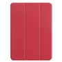 iLike iPad 10.9 10th Gen trojité puzdro stojan z ekokože Coral Pink