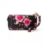 Evelatus Univerzálna peňaženka s dizajnom na zips Flower Black